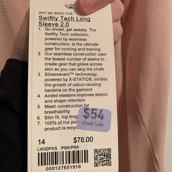 New, Lululemon swiftly tech 2.0 long sleeve - Picture 3 of 5